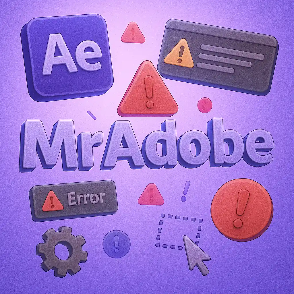 خطاهای رایج After Effects + راهکار کامل رفع آن‌ها