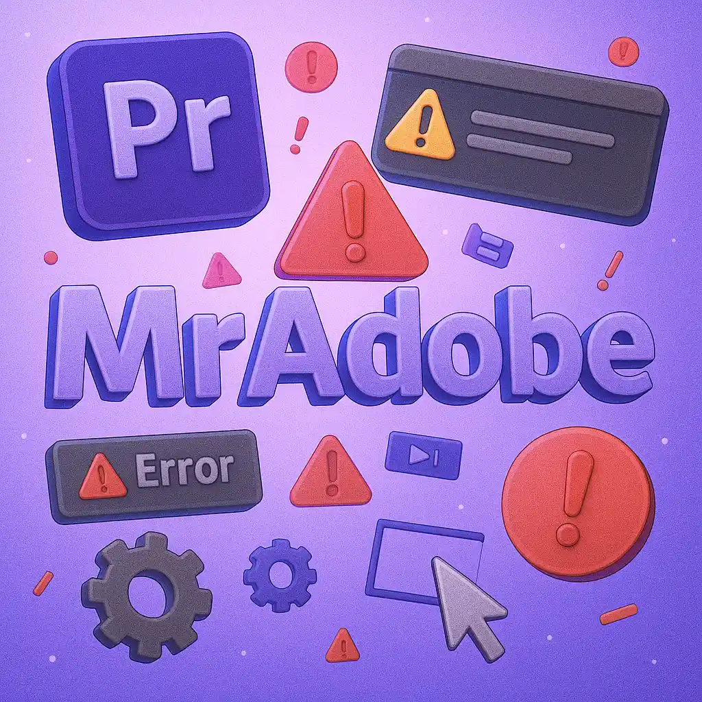 خطاهای رایج Adobe Premiere Pro + راهکار کامل رفع آن ها