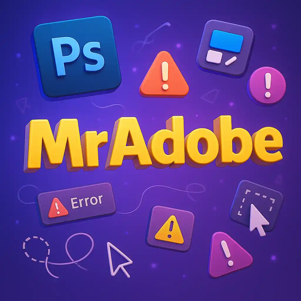 خطاهای رایج Adobe Photoshop + راهکار کامل رفع آن‌ها