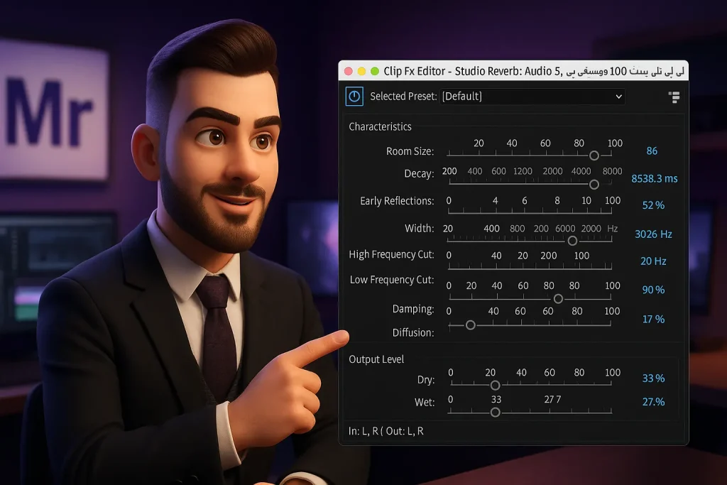 پایان حرفه ای آهنگ در پریمیر